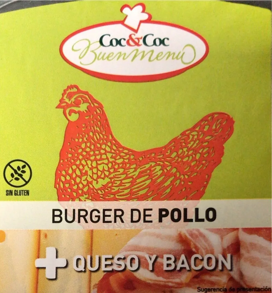 Burguer de Pollo + queso y bacon