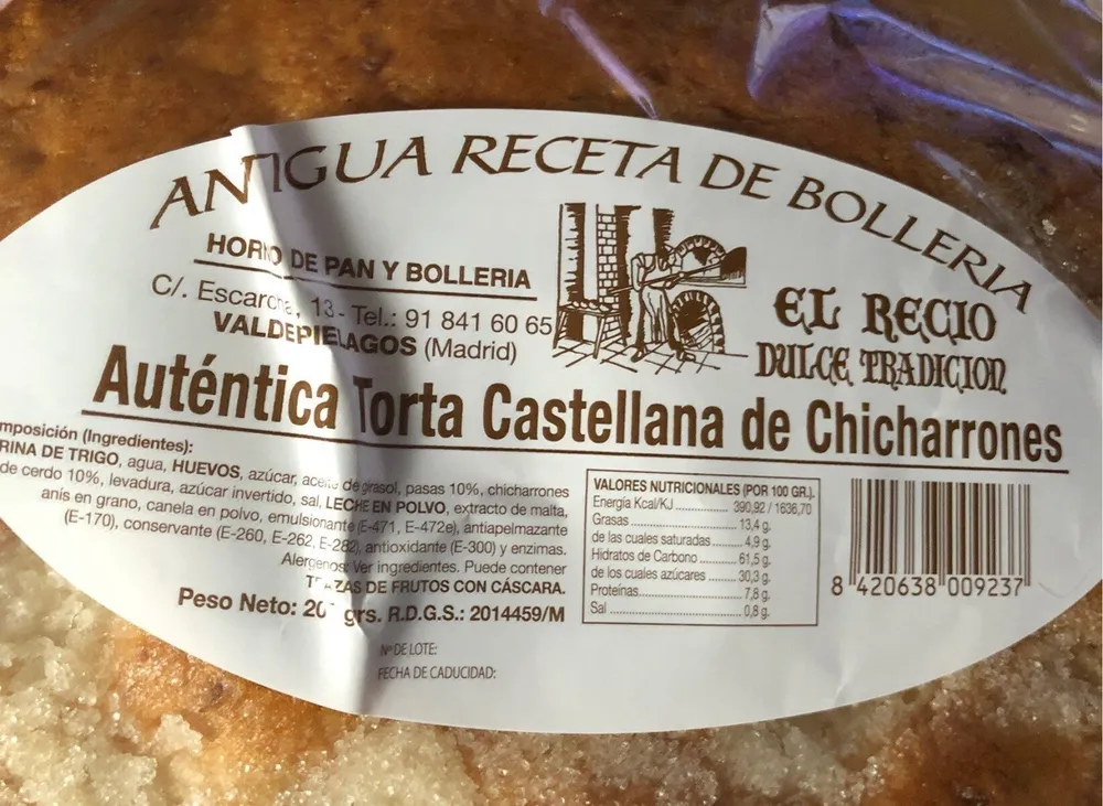 Torta Castellana de Chicharrones