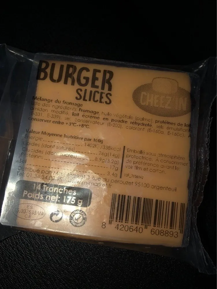 Burger slices