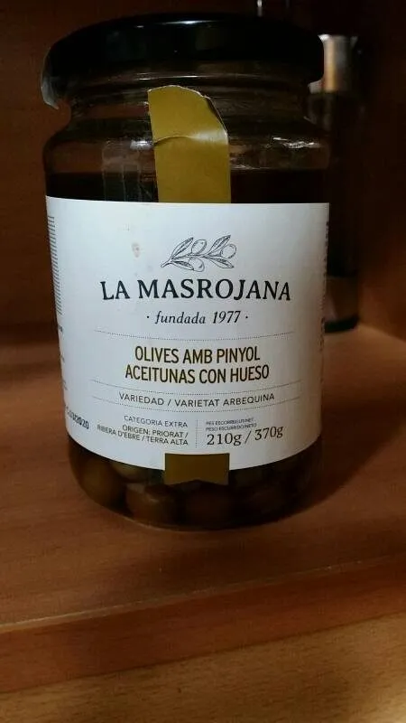 Oliven, Grün Mit Stein (220g Glas)