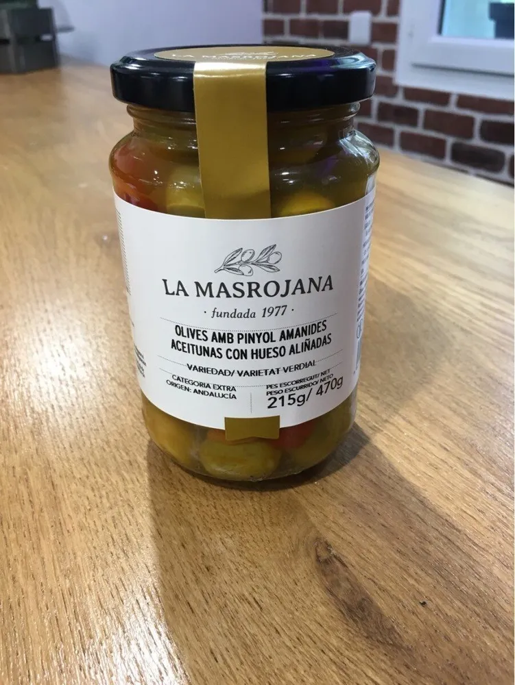 Aceitunas con hueso aliñadas