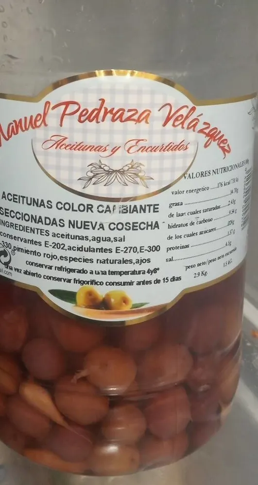 Aceitunas color cambiante