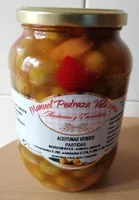Aceitunas verdes partidas