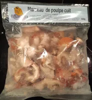 Morceau de poulpe cuit