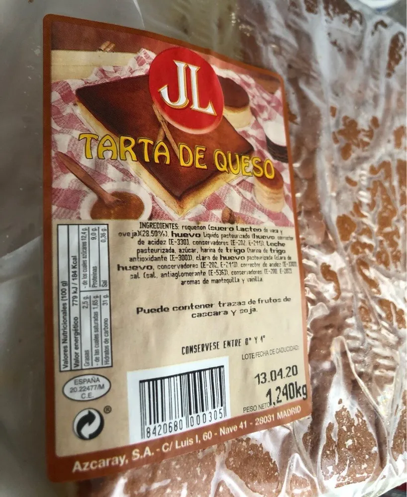 Tarta de queso JL