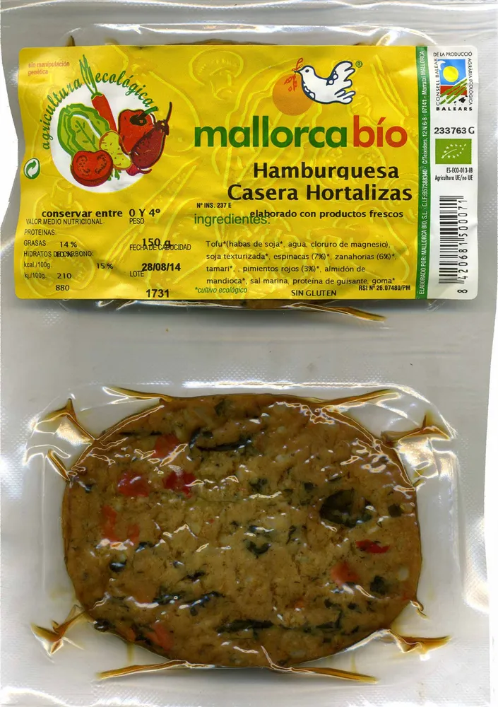 Hamburguesas vegetales Hortalizas