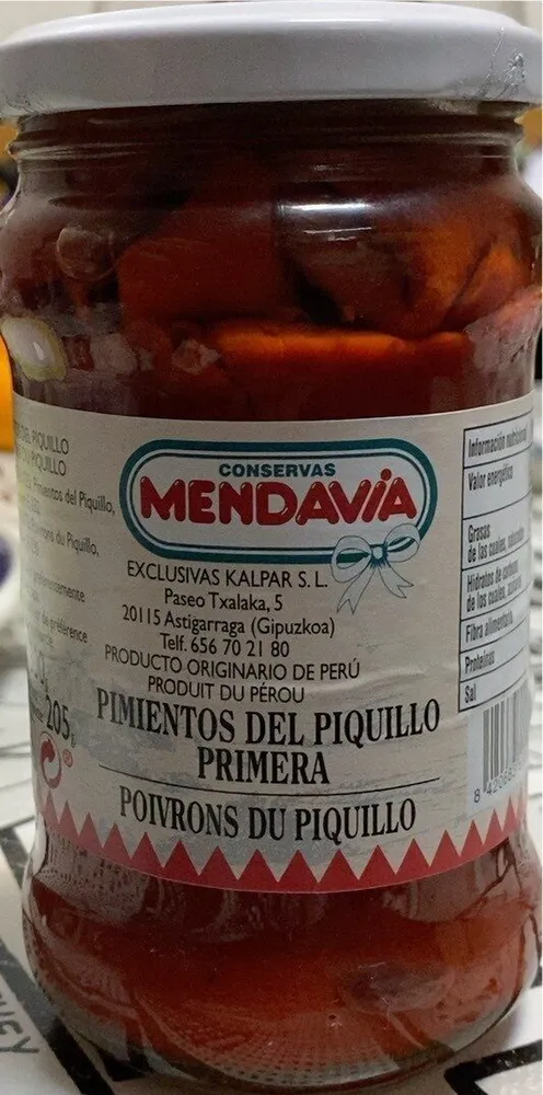 Pimientos del piquillo primera