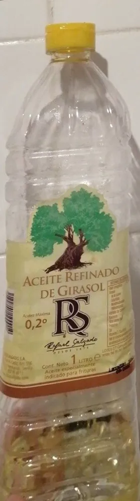 Aceite refinado de girasol