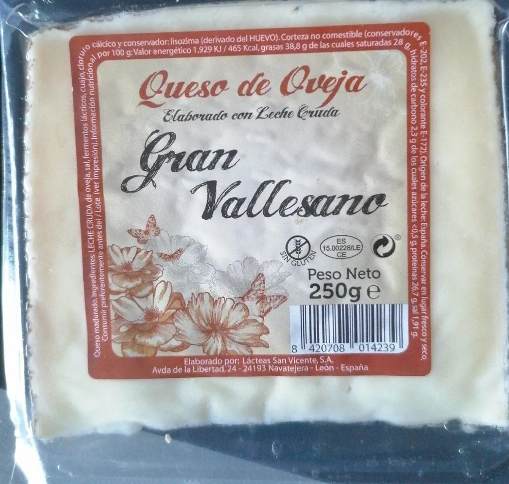 Queso de Ovjea Gran vallesano