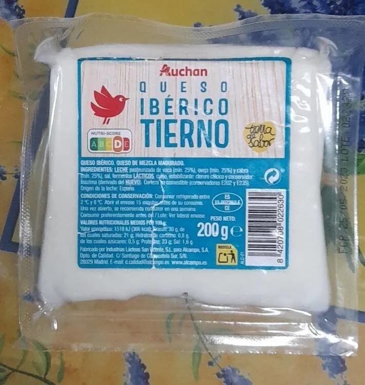 Queso ibérico tierno