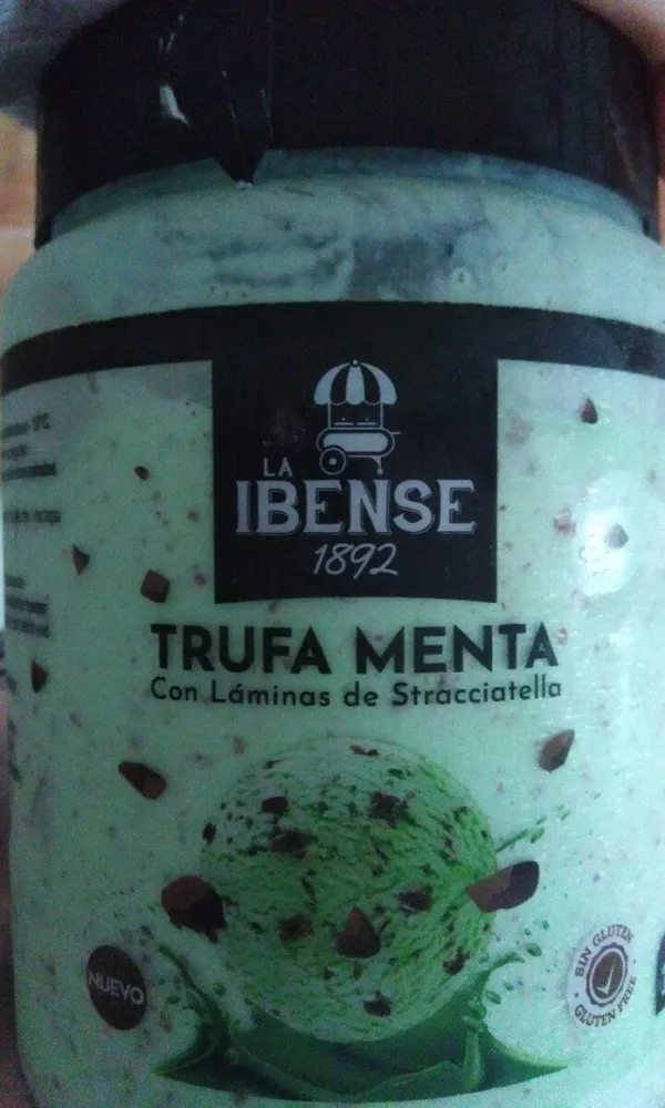 Helado trufa menta