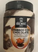 Helado sabor a churros con chocolate