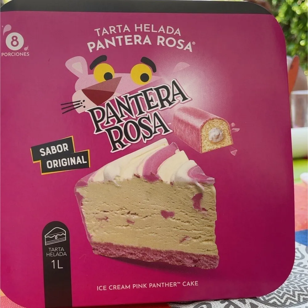 Tarta helada pantera rosa