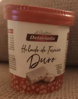 Helado de turrón duro