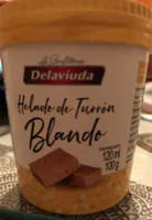 Helado de turrón blando