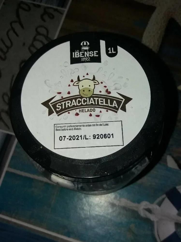 Helado stracciatella