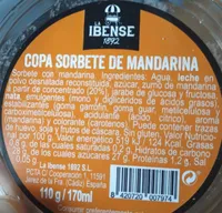 Copa sorbete de mandarina