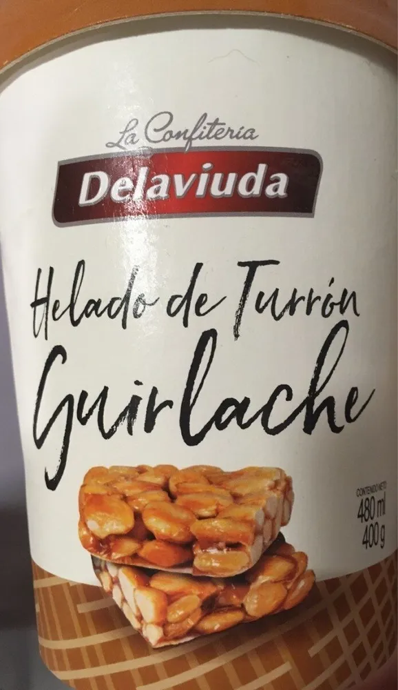 Helado de turron guirlache