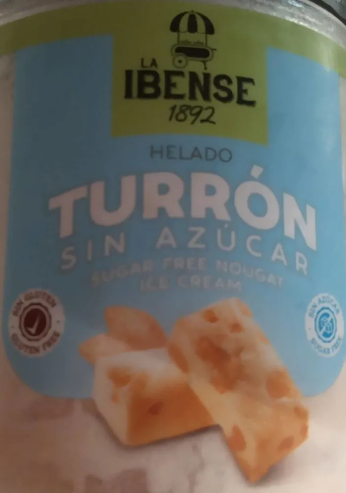 Helado de turrón sin azucar