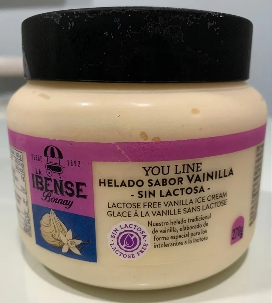 Helado sabor vainilla
