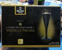 Copas heladas sabor vainilla negra