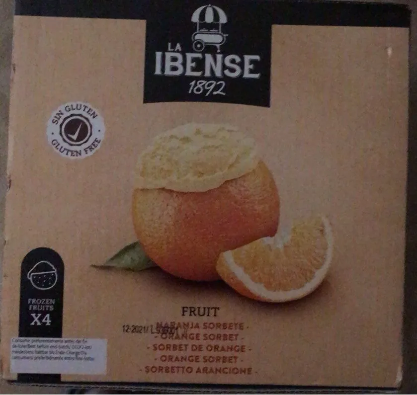 Sorbete de naranja