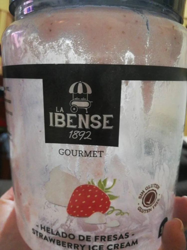 Helado de fresa