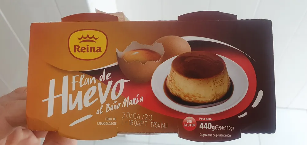 Flan de huevo al baño maría