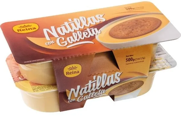 Natillas con galleta