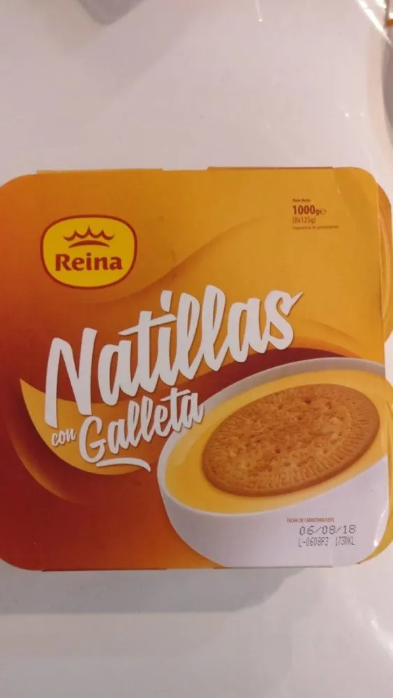 Natillas con galletas