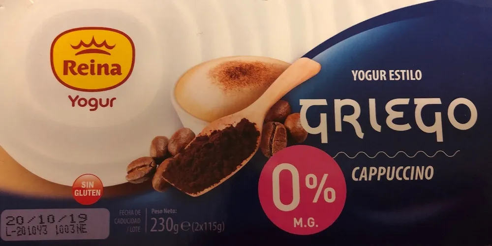 Yogur estilo griego 0% Capuccino
