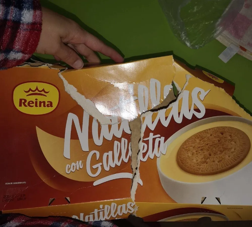 Natillas con galleta