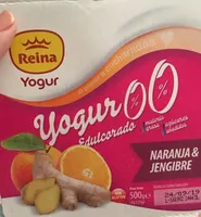 Yogurt naranja & jengibre 0%