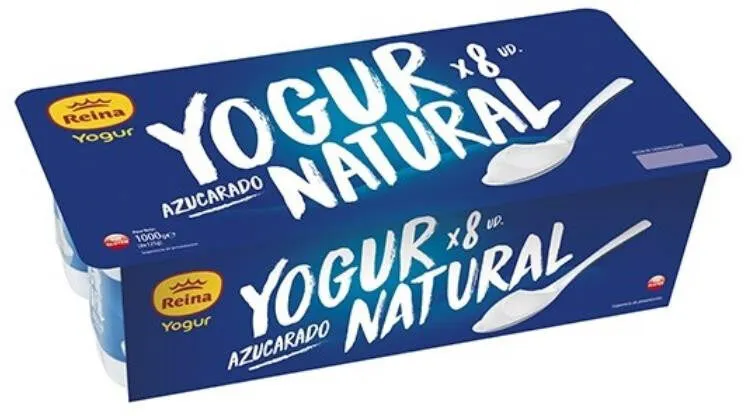 Yogur natural azucarado