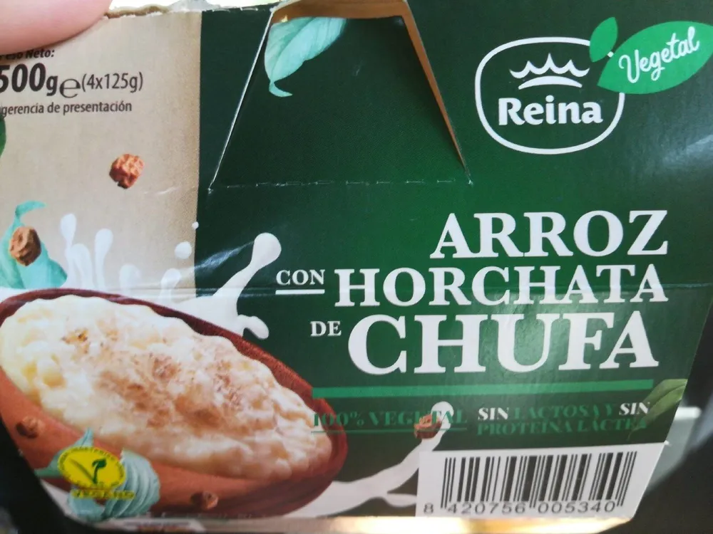 Arroz con horchata de chufa