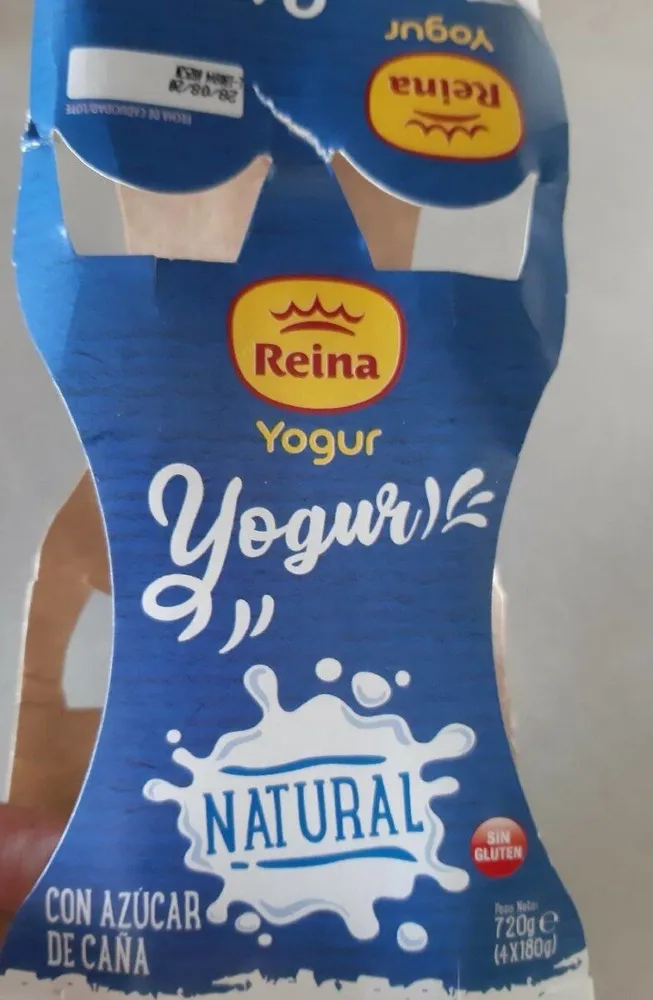 Yogur natural con azúcar de caña