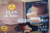 Flan de turrón