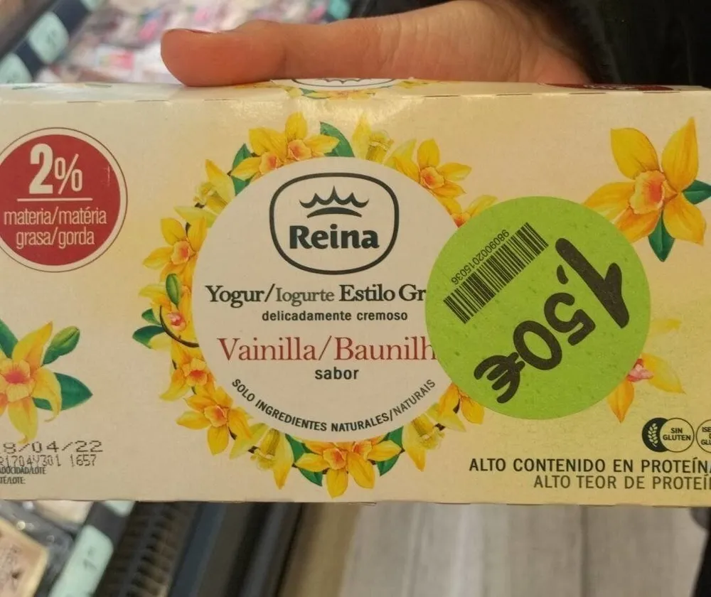 Yogur estilo griego vainilla