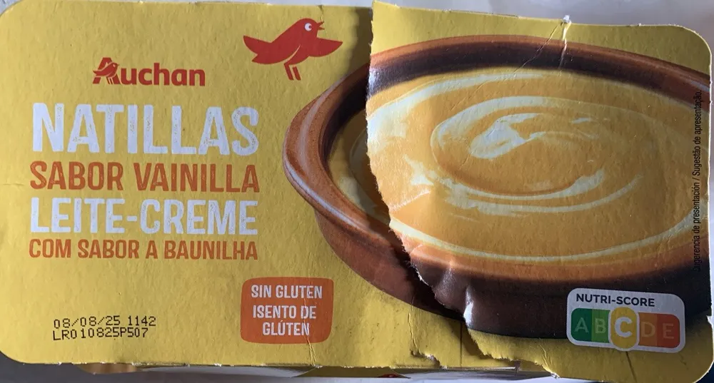 Natillas vainilla