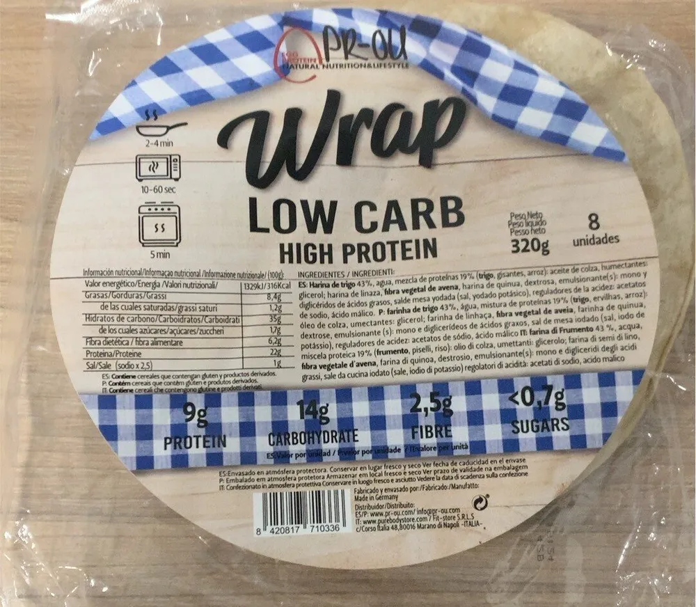 Wrap low carb hihg protein