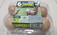 Huevos frescos de gallinas camperas