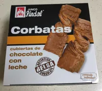 Corbatas cubiertas de chocolate con leche