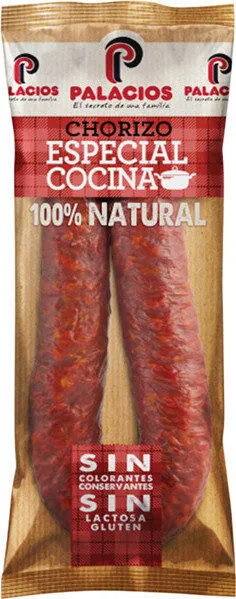 Chorizo especial cocina natural sin gluten sin lactosa