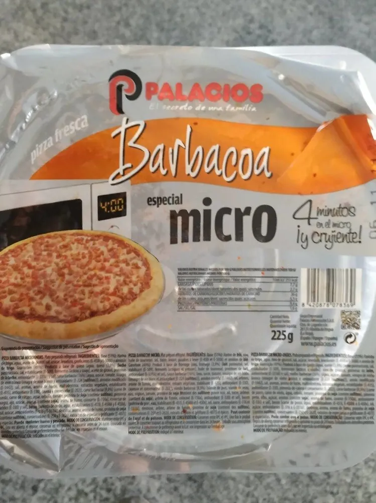 Pizza barbacoa para microhondas