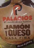 Pizza Jamón y Queso masa fina y crujiente