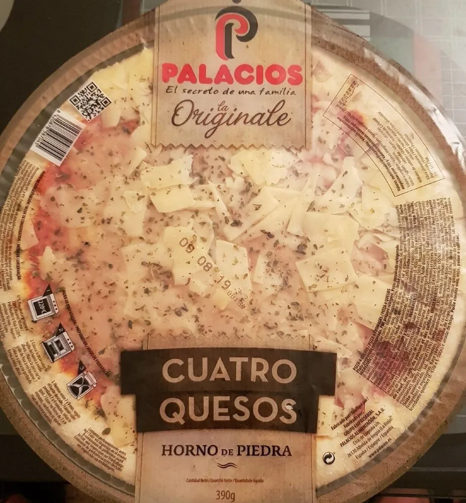 Pizza cuatro quesos