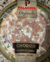 Pizza chorizo y queso de cabra