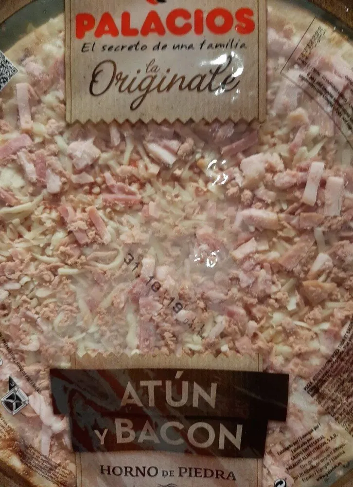Pizza Atun y Bacón