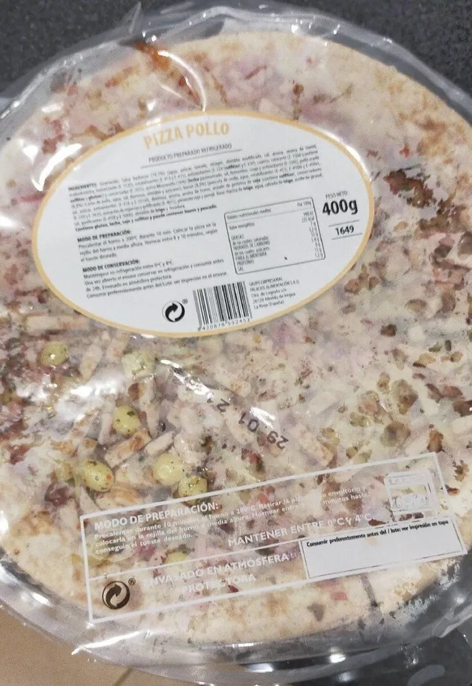 Pizza de pollo