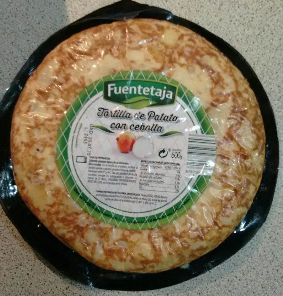 Tortilla de patata con cebolla